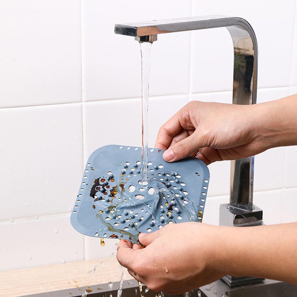 Square Sewer Outfall Drain Filter Anti-clogging Mesh Trap  Kitchen Bathroom Accessories