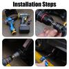 Heavy Duty Jack Socket Drill Adapter Scissor Jack Adapter for Electric Drill Impact Wrench Car Jack Lifting Tool Accessory