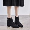 Fashion Ankle Boots for Women Zip Chunky Heel Soft Plus Big Size Booties Sale On Promotion Goth Large Warm Autumn Hot Woman Short Shoes