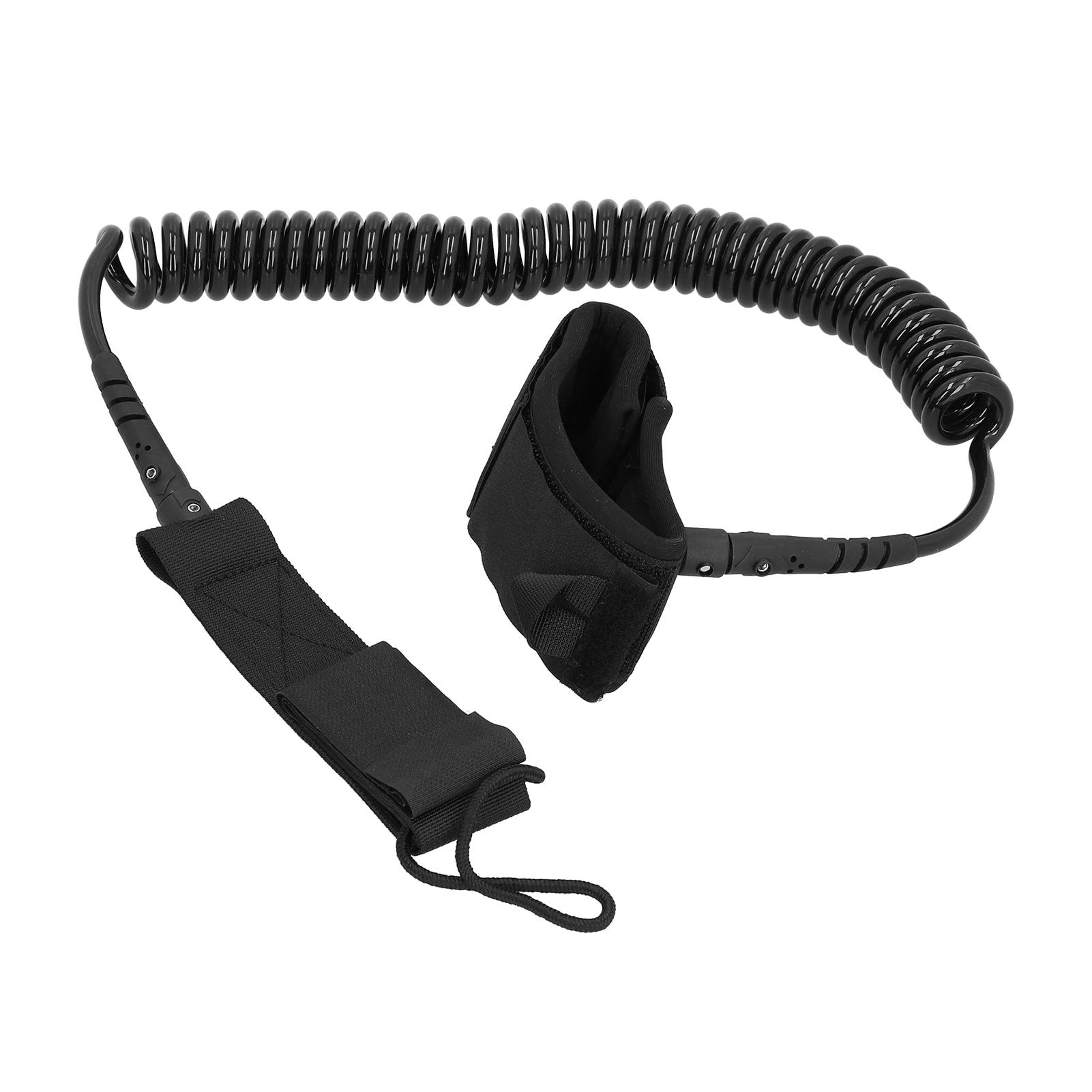 

Surfboard Leash Stand Up Paddle Board Leg Ankle Rope Surfing Protection Safety Guard for Flatwater PaddlingBlack