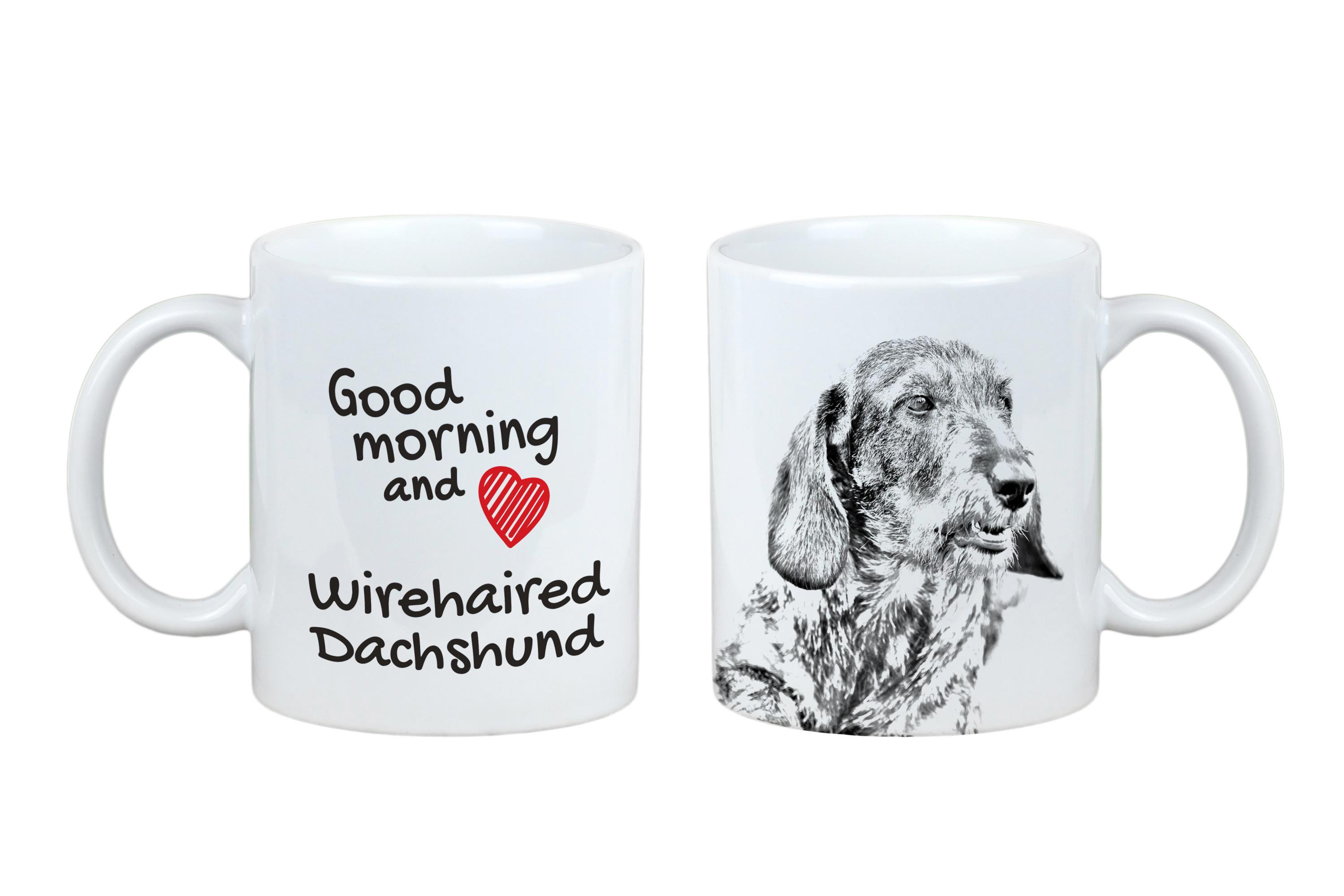 

Dachshund - cup with a dog, personalized cup with a print, a classic gift for everyone from the Art-Dog brand білий