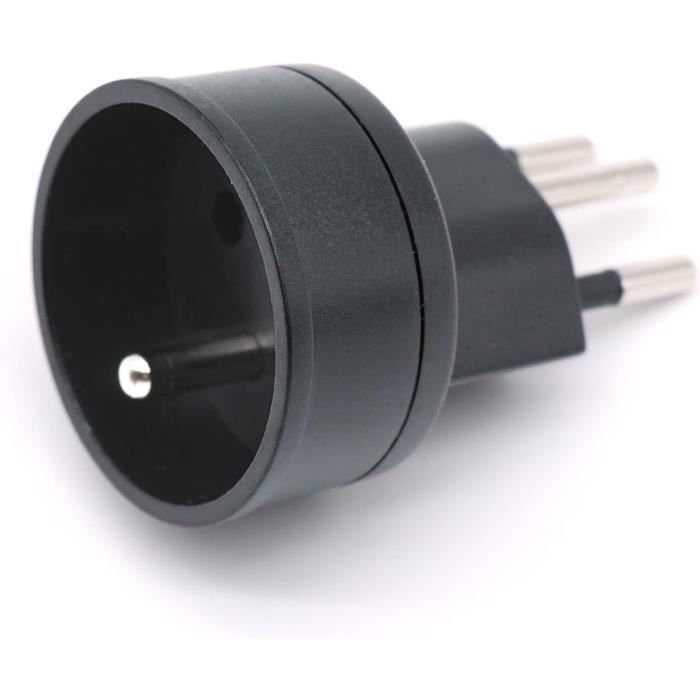 Adaptateur eu vers suisse/liechtenstein 2 broches de/fr/it/es connecteur à 3 broches - dentjet