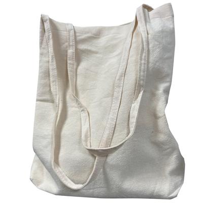 RONGUI Women's Canvas Tote Bag, Large Capacity, Canvas Shoulder Bag, Fits A4B4 Sizes, Lightweight, Solid Color (Off-White)