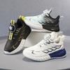 2025 Students Boys Sports Shoes Autumn New Leather Waterproof Lightweight Shock Absorption Rotating Buckle Primary School Shoes