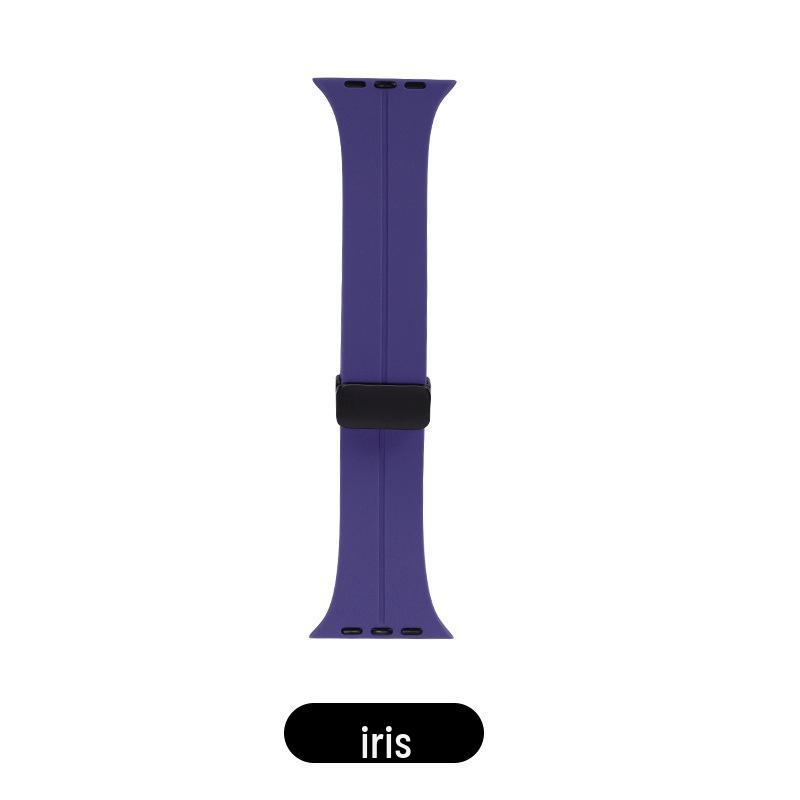 Magnetic Silicone Sport Band with Folding Buckle for iWatch/Apple Watch S10