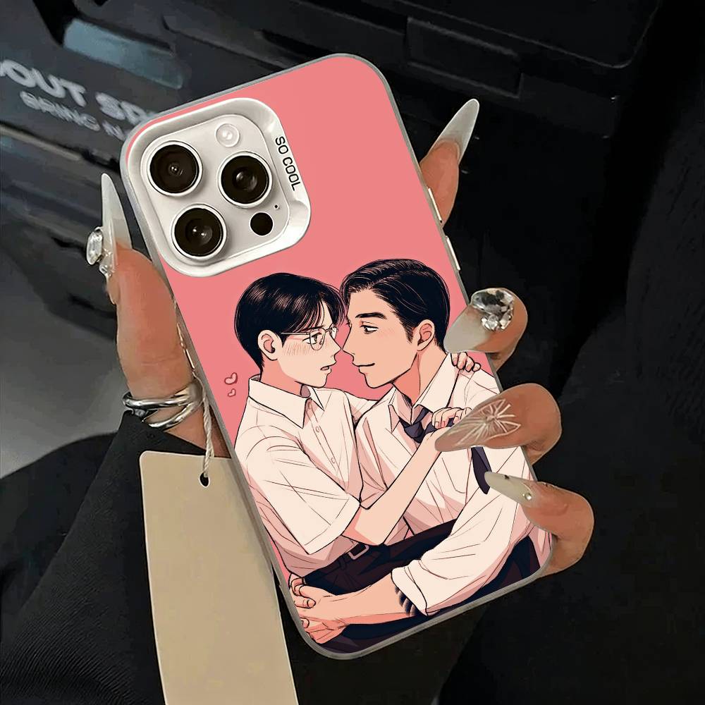 C-Captivated- By -You BL Phone Case For iPhone 11 12 13 14 15 16Pro Max Plus White Sliver  Phone Cover