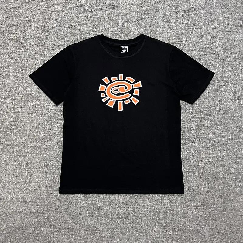 Summer Men's Women's Fashion Casual Oversized Tees Sun Roll T-shirt Casual Street Graphic Summer T-shirts Tops