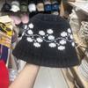 Autumn and Winter Ethnic Style Flower Wool Fisherman's Hat Children Versatile Color Matching Niche Warm Knitted Basin Hat Bucket Hat