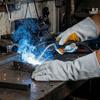 Cowhide Heat Resistant Gloves Durable Thick Leather Gloves Protective Gloves  Welding Work