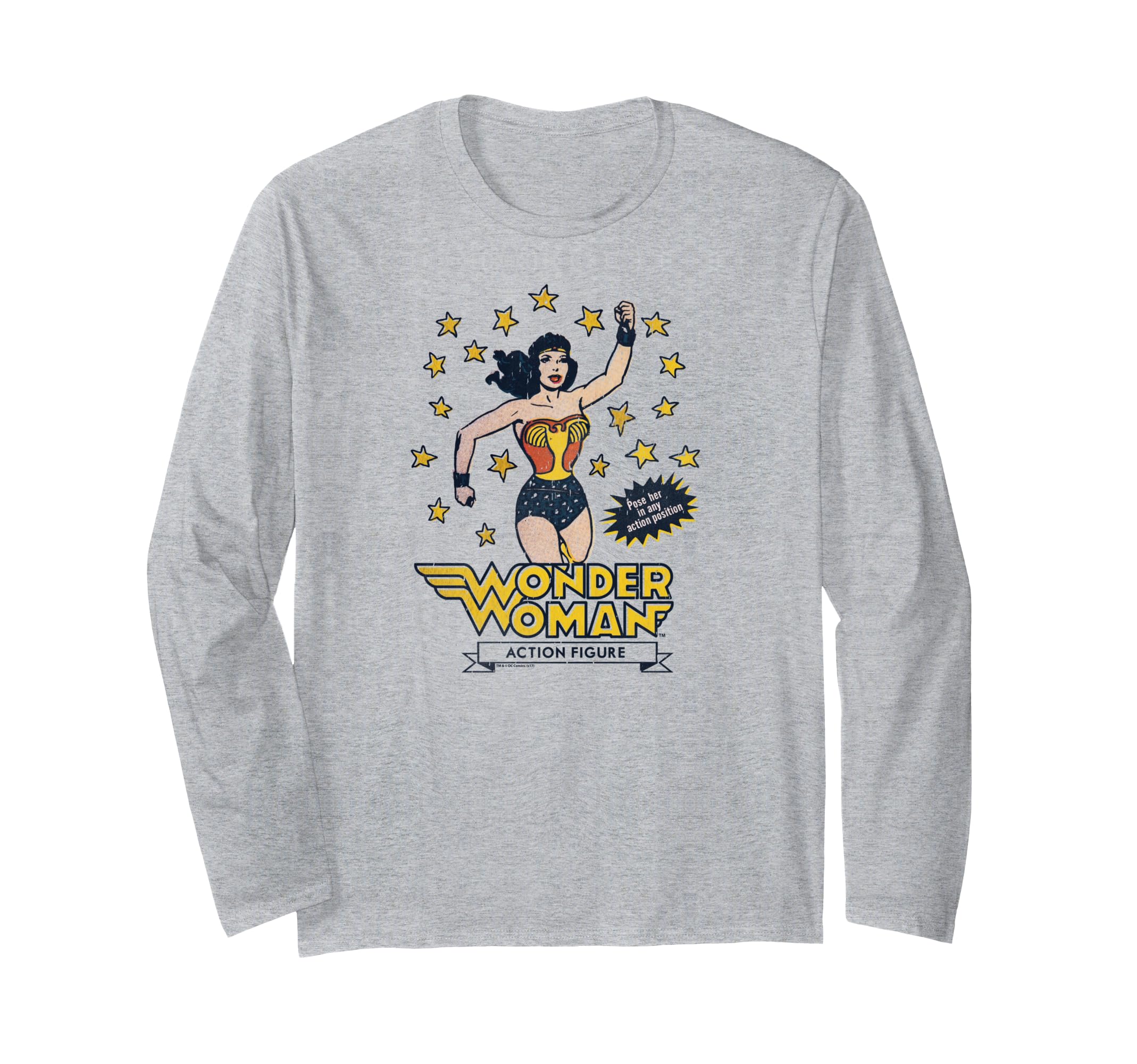 

Wonder Woman Action Figure Long Sleeve T-Shirt