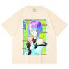 230 g/m² 100% Baumwolle Cyberpunk Edgerunners V8 Lucy Druck Unisex Schweres Baumwoll-T-Shirt