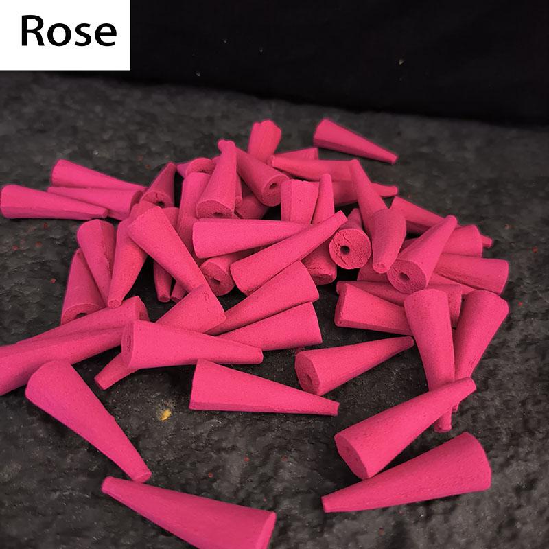 50 Pieces/lot Natural Backflow Incense Cones 25 minutes Extra Size Sandalwood Lavender Tower Incense Cones