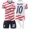 2627 Weltcup Fußballtrikot US-Team Heimtrikot Nr. 10 Pulisic Kinder Erwachsenen Trikot grenzüberschreitend
