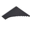 Pan Flute Instrument 18 Pipes Key of C Pan Pipe for Beginners Learning Teaching with Carrying Bag