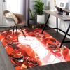 1pc Power Rangers Red Ranger Anime Cartoon Design Office Chair Mat Non-Slip Carpet for Home Decor, Suitable for All Seasons, Ideal as a Gift.Y035