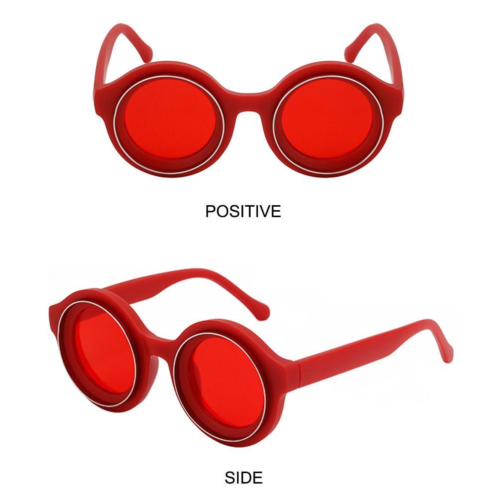 Sluneční brýle s kulatým rámem s UV ochranou Luxusní Y2k brýle Módní hip hopové odstíny pro ženy a muže