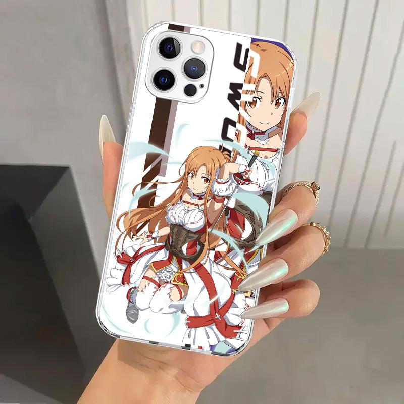 Anime Sword Art Online SAO Phone Case for Iphone 17 Air 16 15 Plus 14 13 Mini 12 11 Pro Max 16E 7 8 SE 2020 Soft Funda Print She