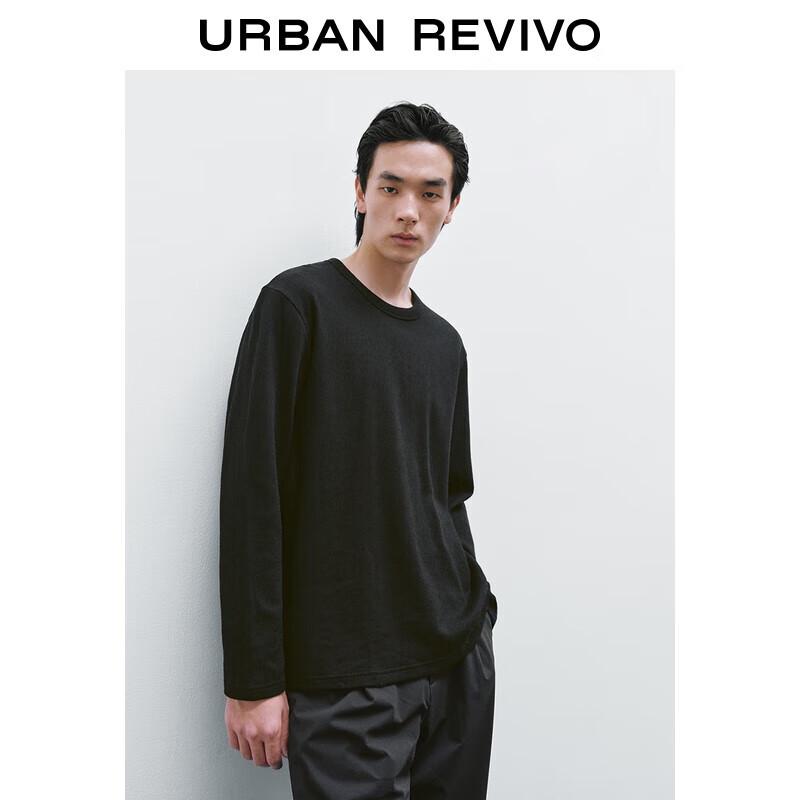 UR Men s 2025 Winter Basic Long Sleeve Crew Neck T-Shirt L