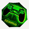 Custom Name Game Controller Theme Automatic Umbrella, Lightweight & Portable, 8 Rib, Perfect for Outdoor Travel, Birthdays, Christmas, Gifts.