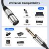 MOSWAG XLR-6.35mm (14 inch) Audio Cable Guitar Cable 5m