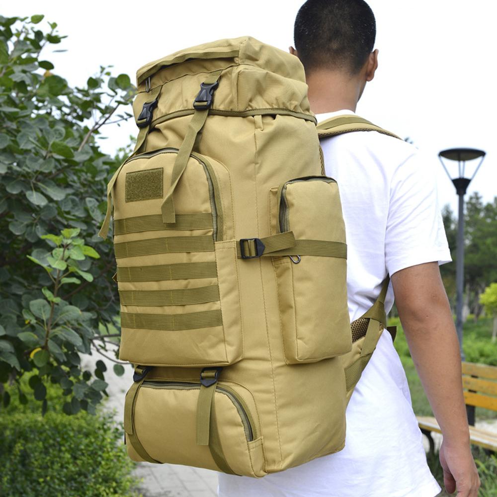 Large Hiking Backpack 56-75L Men Women Travel Bag Waterproof Camping Backpack for Adult Travelling
