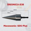 Świder do łupania szczypek do wiertarki 38mm SDS