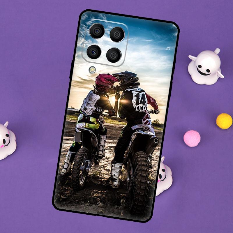 Moto Cross Motorcycle Sports Cover For Samsung Galaxy M11 M51 M31 M33 M13 M23 M53 M15 M55 M14 M34 M54 M20 M32 M52 Case