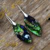 Bohemian Emperor Stone Leaf Pendant Earrings Popular Jewelry