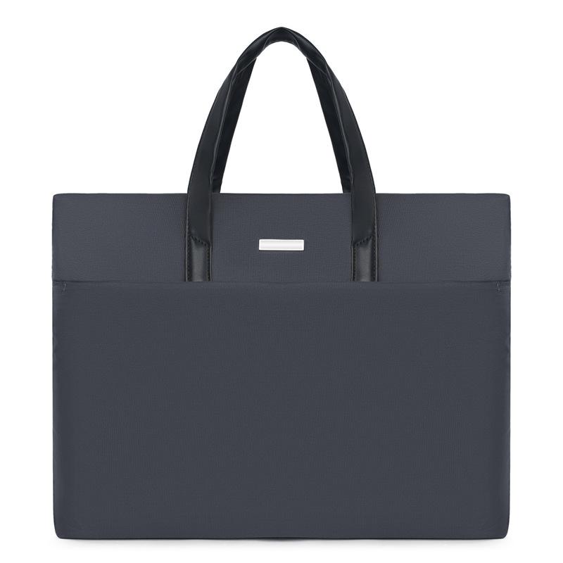 

Мужская сумка большой вместимости, портативная, на молнии, сумка для файлов и компьютера, деловая, для поездок на работу, повседневная серый