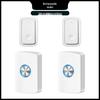 Wireless Home Doorbell with Two Units, No-Plug Charging, Long-Range, Smart Remote, Electronic Chime & Elderly Call Button