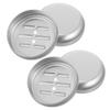 2Pcs Round Aluminum Soap Box Travel Soap Container Leakproof Soap Holder Bathroom Soap Storage Household Soap Dishes Lid