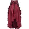 Ladies Gothic Skirt Irregular Lotus Leaf Long Skirt Renaissance COS Women's Long Skirt