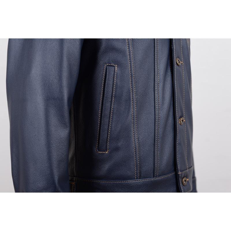 Chinese Size Classic 507 Men Leather Jacket Genuine Cowhide Slim Short Spring Autumn