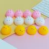 Cute Squeaky Chicken & Rabbit Squeeze Toys, Stress Relief Funny Sound Bath Toys For Kids