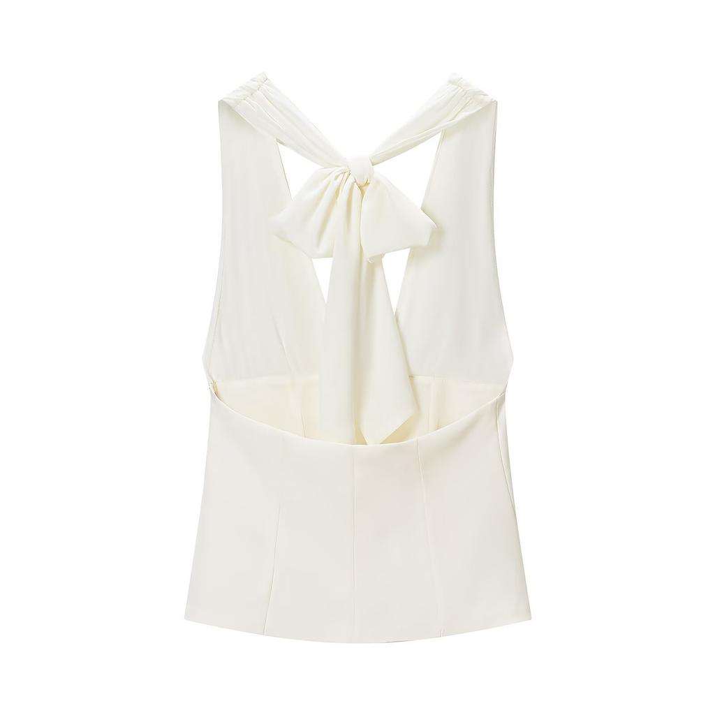 European and American style, new women's clothing, versatile Juan net splicing neck collar top 4661-071