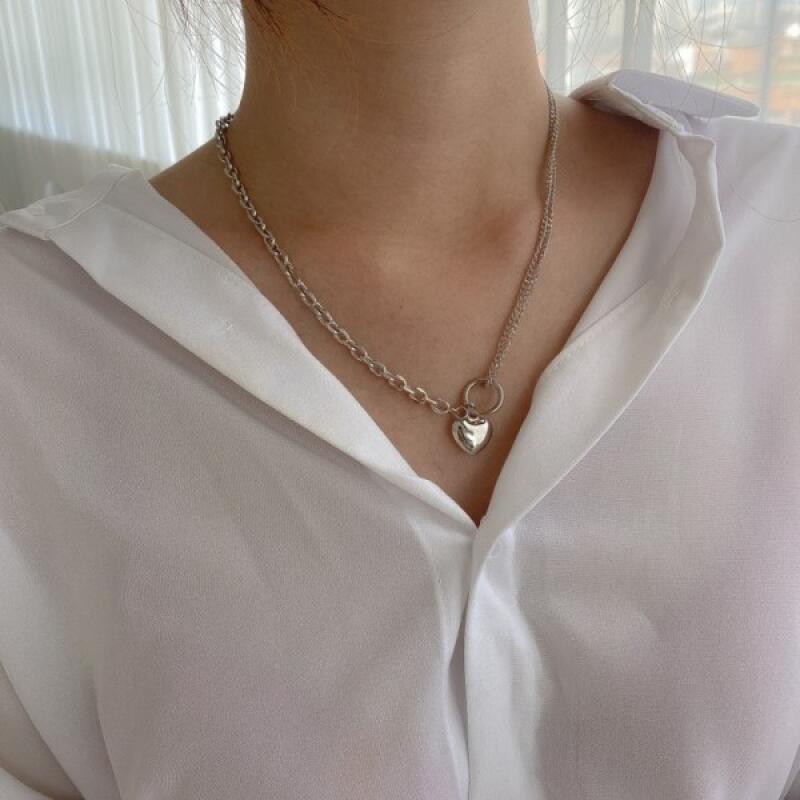 Big Heart More Love Surgical Steel Necklace