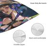 Huntri Girl Group K-pop Demon Hunters Pillowcases Cushion Cover Flim 2025 Pillow Covers Sofa Decoration Zipper Multi Size