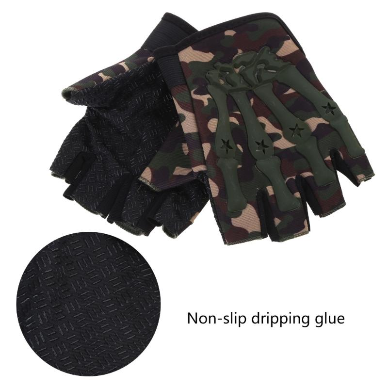 Non-Slip Shock-Absorbent Palm Grip Wicking Lightweight Nylon Compression Gloves