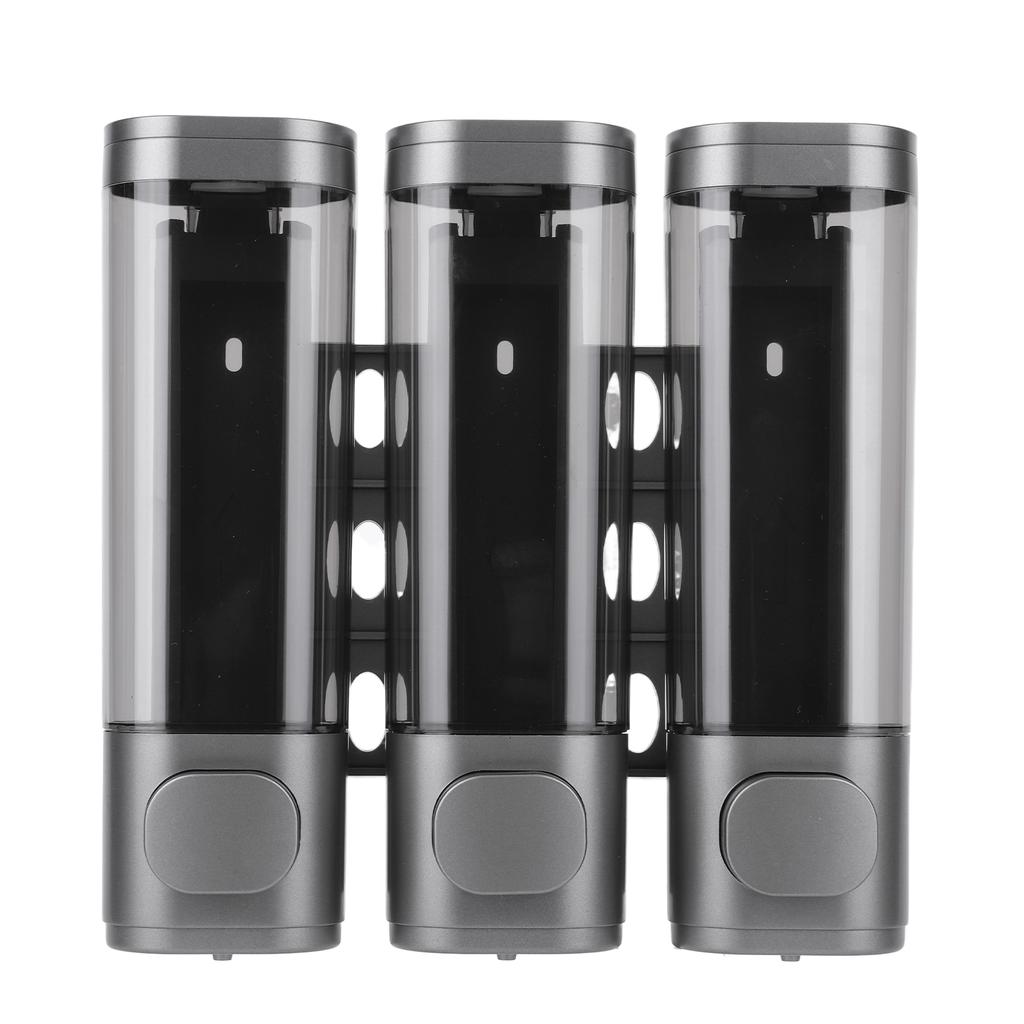 3-in-1 Shampoo and Conditioner Dispenser Wall-Mounted Shower Soap Dispenser Conditioner & Body Wash Dispenser for Bathroom Hotel