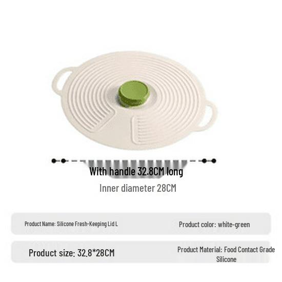 Food Grade Silicone Lid: Reusable, Microwave-Safe, Spill-Proof Cover for Pots, Bowls, Plates, and Cups.