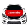 Copri cofano auto personalizzato bandiera banner motore, il tuo logo, la tua taglia con colore vivace resistente allo sbiadimento bandiere motore per camion