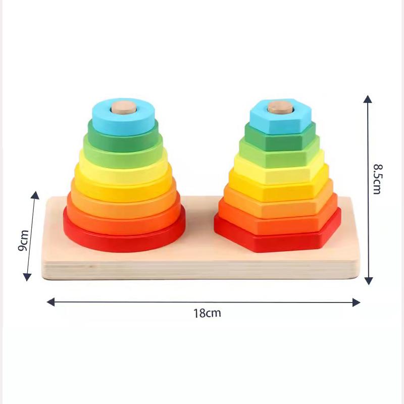 Wooden Puzzles Kids Montessori Toys Graphic Cartoon Colorful Early Enlightenment Learning Toy Animal Shape Puzzle