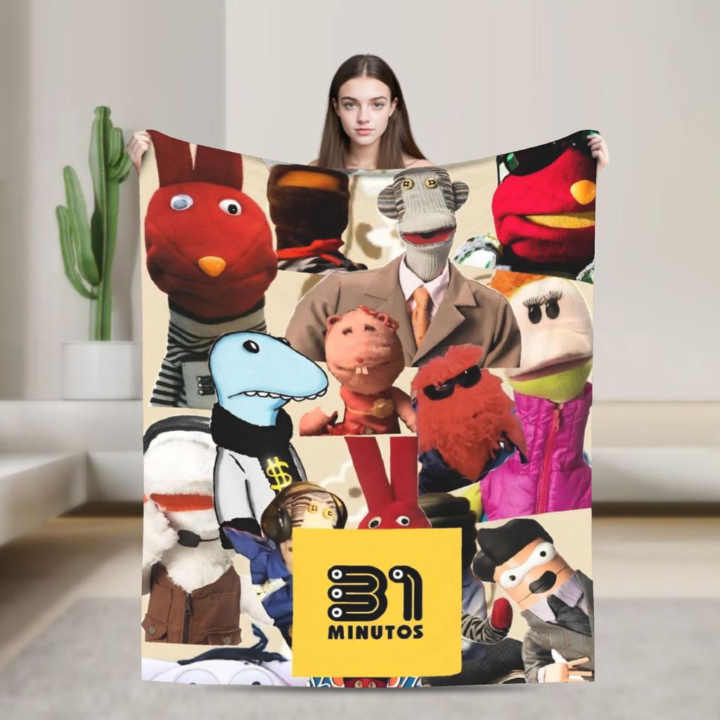 31 Minutos Comedy Blanket Multi-size Soft Fuzzy Plush  Throw Blankets for Couch Sofa and Bed