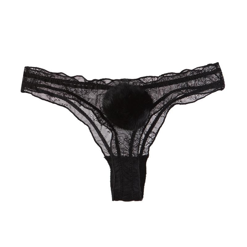 Lace Panties For Sex Open Crotch Briefs With Pearls Women Thongs And G Strings Sexy Transparent Lingerie Underwear