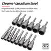 14pcs 6-19MM Hex Socket Sleeve Nozzles Strong Magnetic Nut Driver Set Drill Bit Adapter Wind Approved Sleeve Electric Pipi Tsui