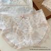 Girls' Mid-Waist Floral Seamless Panties - Cute, Comfortable, Breathable, Skin-Friendly Triangle Briefs