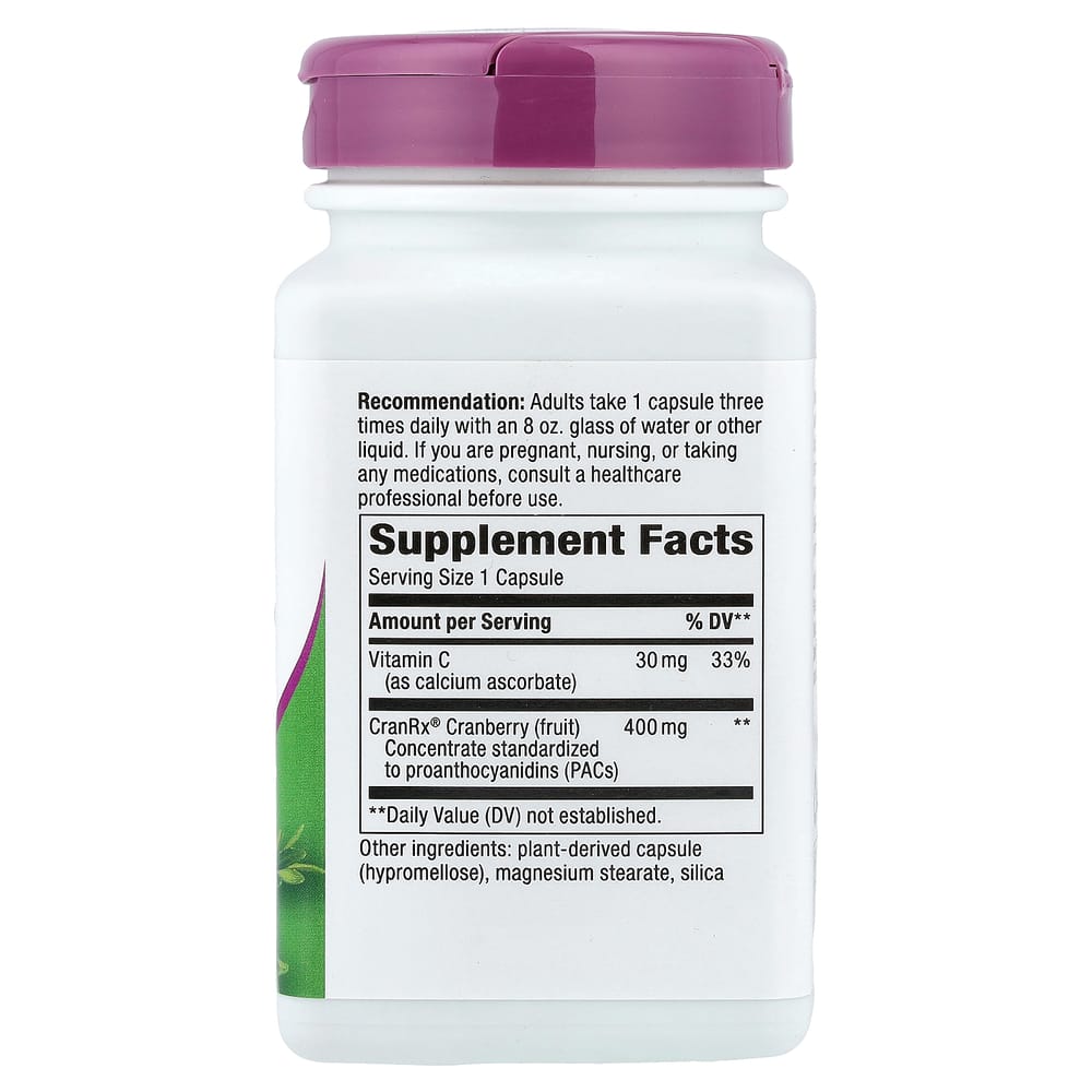 Nature's Way Cranberry 400mg Veggie Capsules, 120 Count