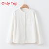 Casual Linen Shirt For Women With Mandarin Collar And Pockets Spring 2026