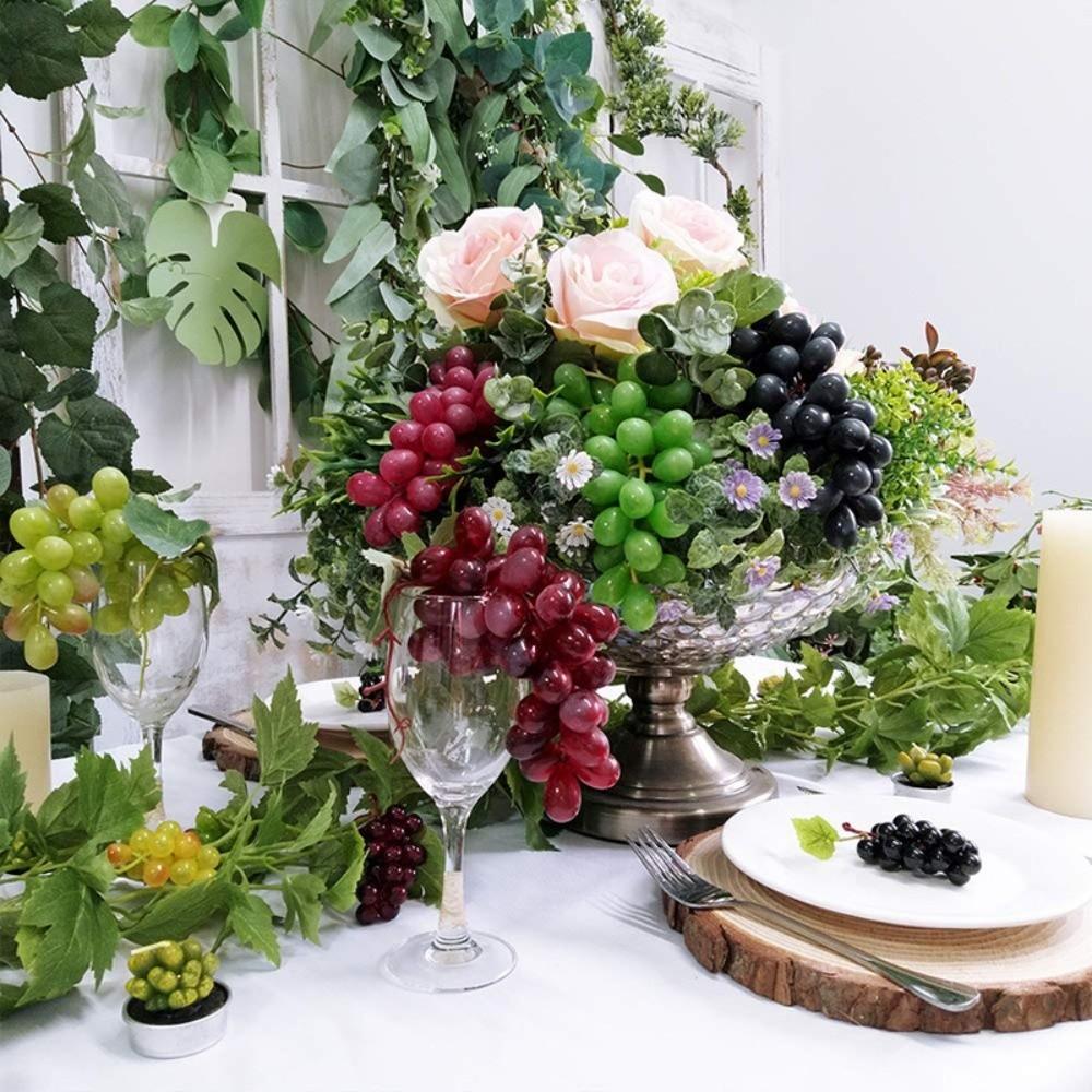 Simulation Fake Grape Bundles Decorative Fake Fruits Decorations  Home Decor