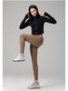 Women's Fleece-Lined High-Waist Yoga Pants - Warm, Soft, Hip-Lifting Fitness Leggings for Autumn/Winter.